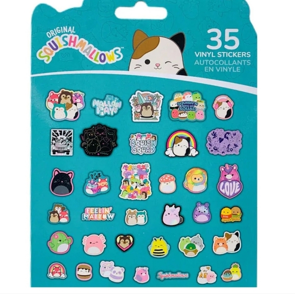 NIP Squishmallow 35 Vinyl Sticker Set - Picture 2 of 2